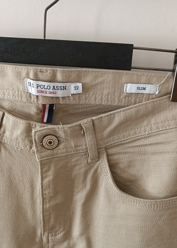 32 Beden Bej Fit Erkek Kot Pantolon