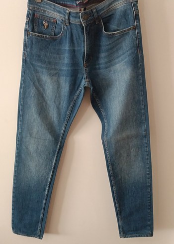 Erkek Mavi Denim Slim Fit Jean Pantolon