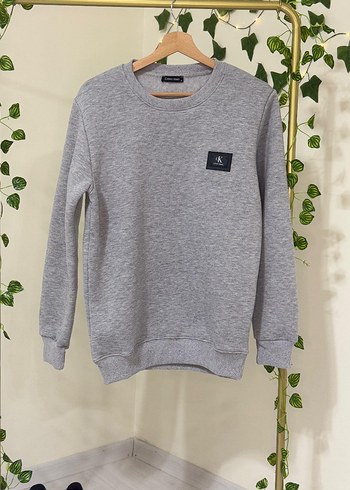 Diğer Gri Bisiklet Yaka Sweatshirt