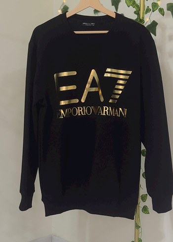 Diğer Ea7 Siyah Sweatshirt Siklik Ve Konfor Bir Arada