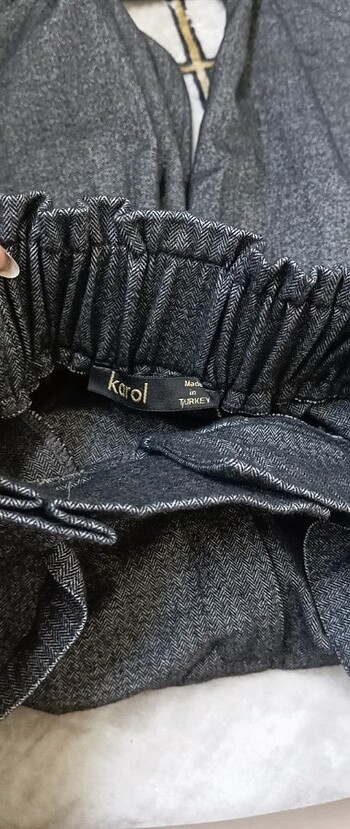 xs Beden gri Renk Kumaş pantalon