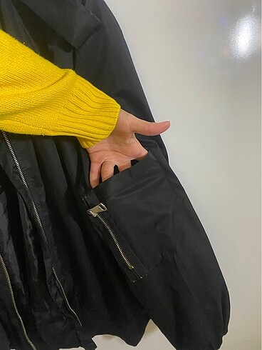 l Beden Siyah ceket oversize