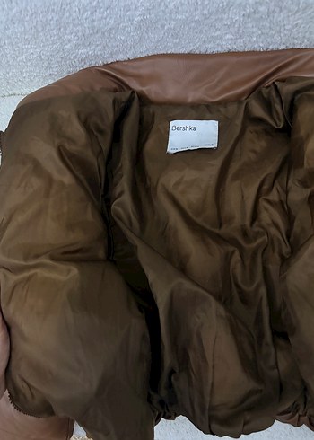 Bershka Kahverengi Deri Kadın  Mont - Görsel 4