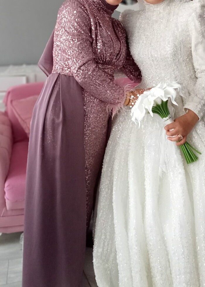 Tesettür abiye elbise - Görsel 2