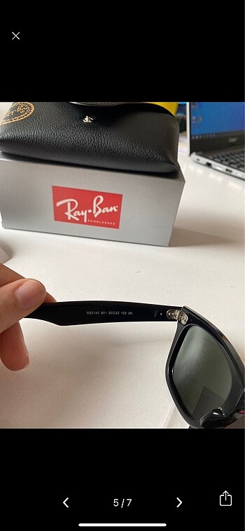  Beden siyah Renk Rayban 2140 Wayfarer