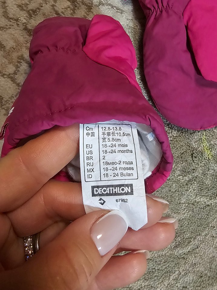 Decathlon Pembe kiz cocuk kayak eldiveni - Görsel 3