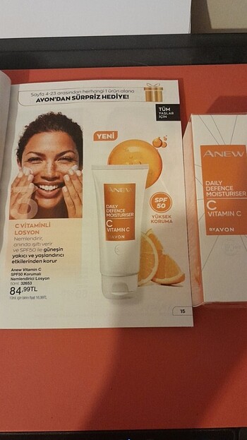 Anew vitamin c spf50 korumalı nemlendirici losyon