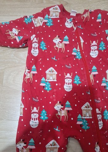 Renkli Desenli Kız Bebek Kar Tulumu - Görsel 3