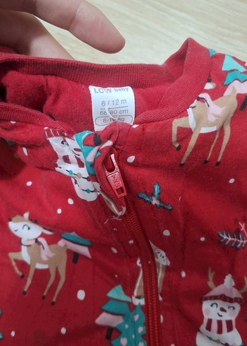 Renkli Desenli Kız Bebek Kar Tulumu - Görsel 8