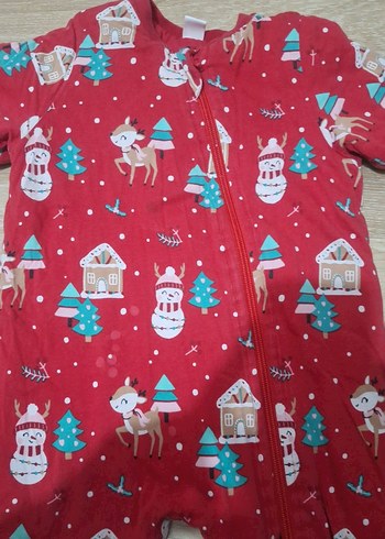 Renkli Desenli Kız Bebek Kar Tulumu - Görsel 4