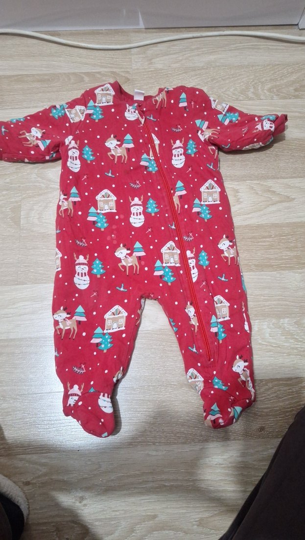 Renkli Desenli Kız Bebek Kar Tulumu - Görsel 2