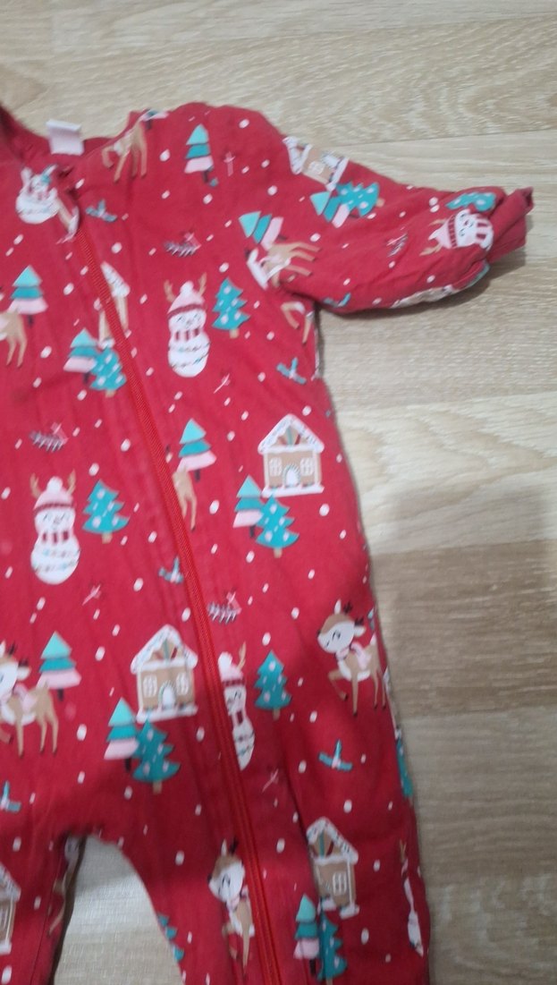 Renkli Desenli Kız Bebek Kar Tulumu - Görsel 5