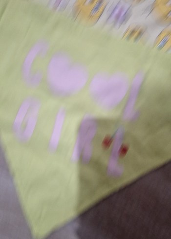 Bebek Üçgen Önlük Seti, Baskılı, Pastel - Görsel 5