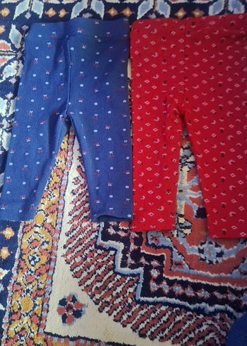 Kız Çocuk Renkli Desenli Tayt - Görsel 2