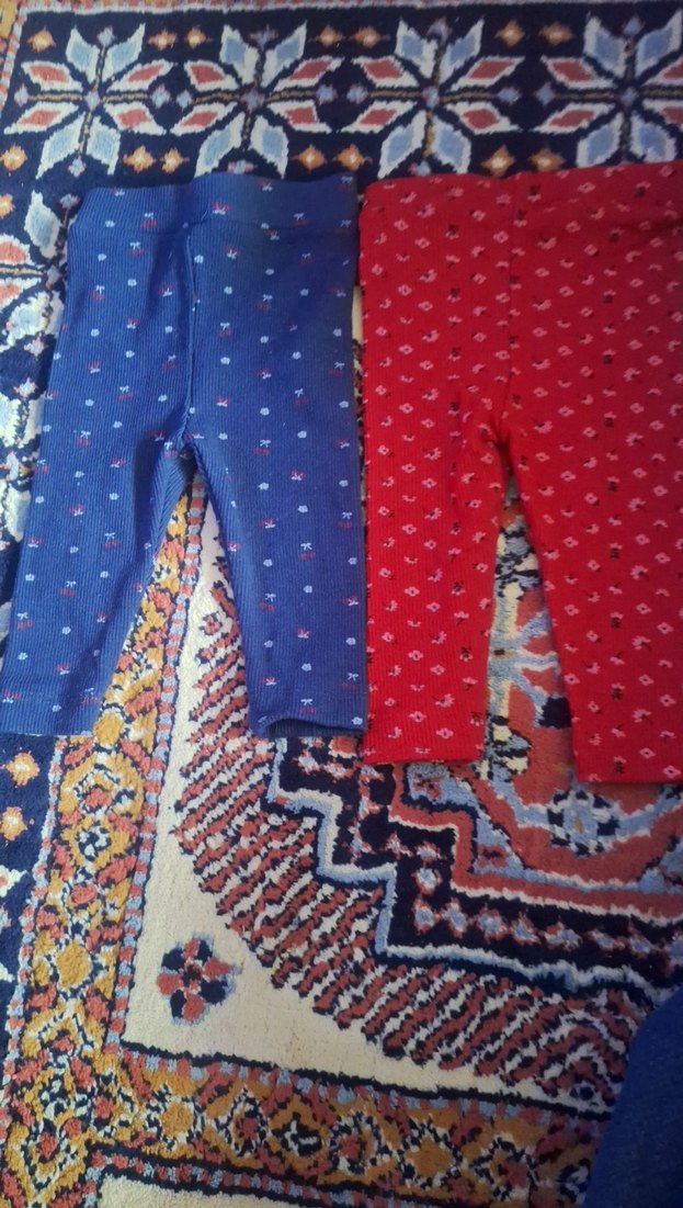 Kız Çocuk Renkli Desenli Tayt - Görsel 2