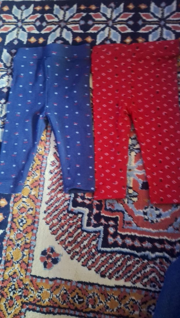 Kız Çocuk Renkli Desenli Tayt - Görsel 3