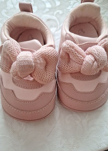 Pembe Fırfırlı İlk Adım Ayakkabısı - Görsel 2