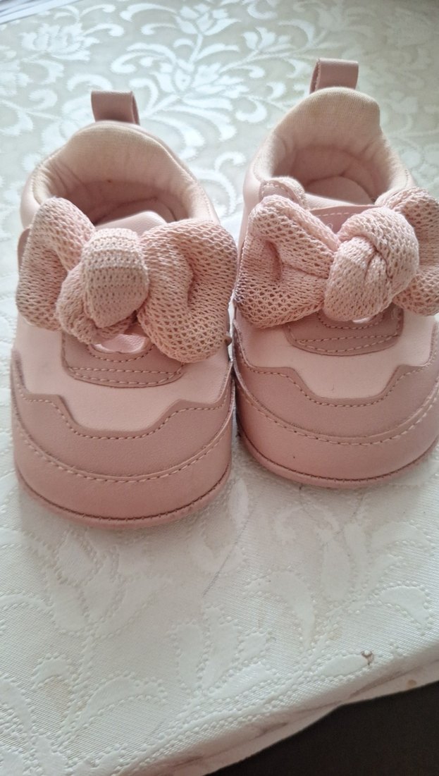 Pembe Fırfırlı İlk Adım Ayakkabısı - Görsel 4
