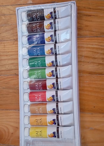 Polisar 12 Renk 12 ml Guaj Boya Seti