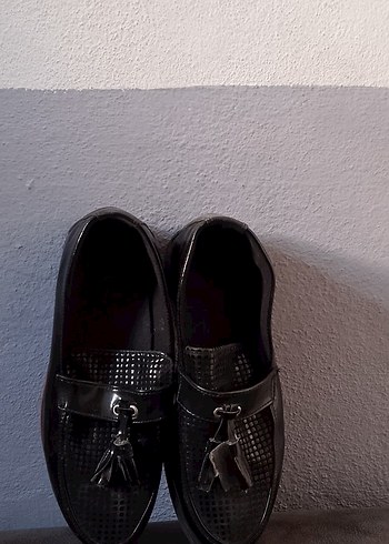 Siyah erkek çocuk düğün ayakabısı - Görsel 3