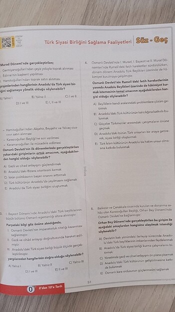  Beden Renk Tonguç akademi 0'dan 10'a tarih kitabı