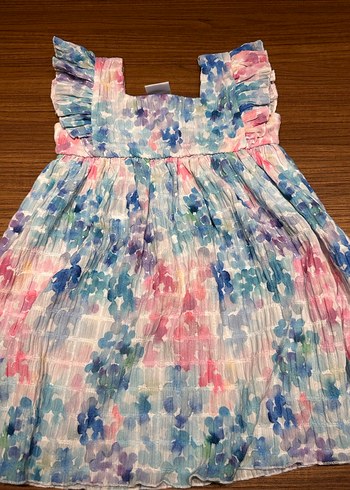 Zara 3-4 Yaş Askılı Renkli Şık Elbise
