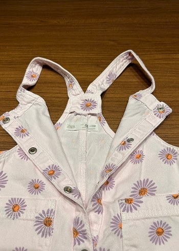 Zara Zara 4-5 Yaş Askılı Çiçekli Şık Elbise