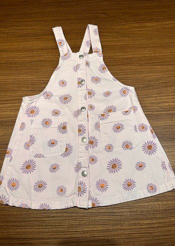 Zara 4-5 Yaş Askılı Çiçekli Şık Elbise