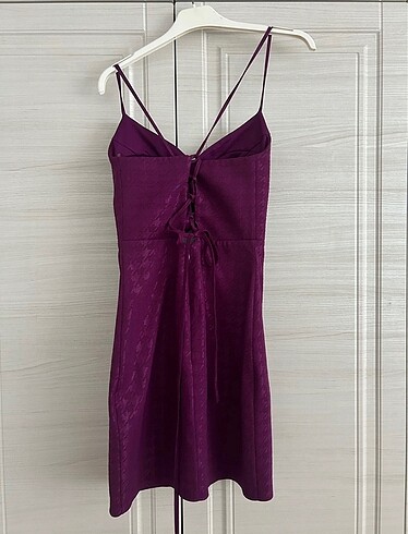 xs Beden mor mini elbise