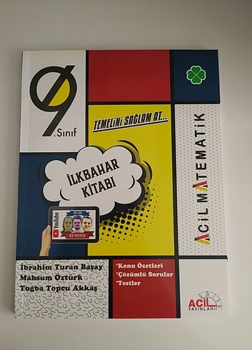Acil Matematik 9.sınıf İlkbahar Kitabı
