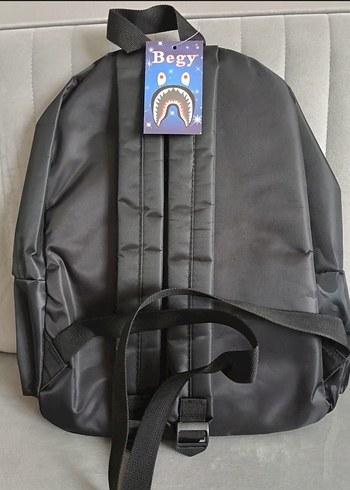 hiphop shark desenli sırt Çantası - Görsel 9