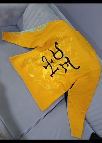 Ed Hardy Hoodie Sarı Panter Baskılı L - Görsel 5