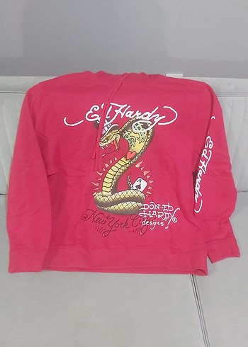 Pembe Baskılı Kadın Sweatshirt - Görsel 8