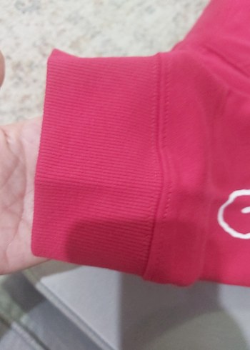 Pembe Baskılı Kadın Sweatshirt - Görsel 3