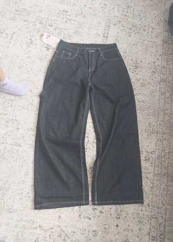 xxl Beden siyah Renk pislick y2k jean