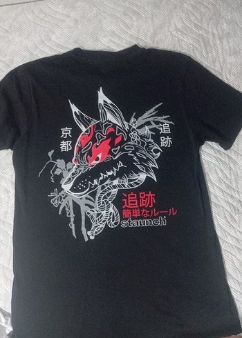 Siyah Baskılı Erkek Tişört - Görsel 3