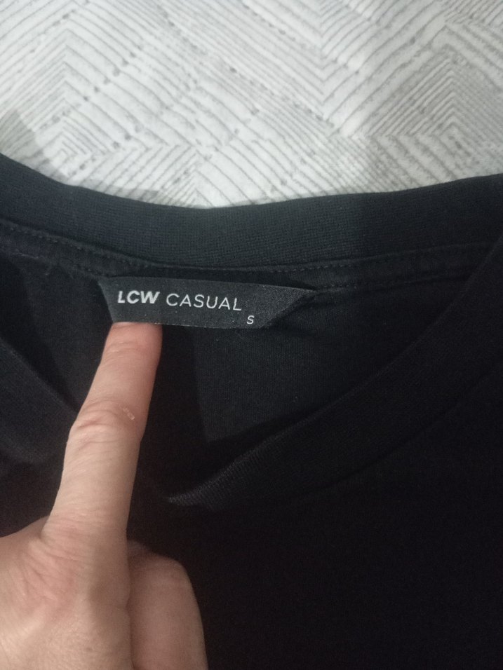 Siyah Baskılı Erkek Tişört - Görsel 2