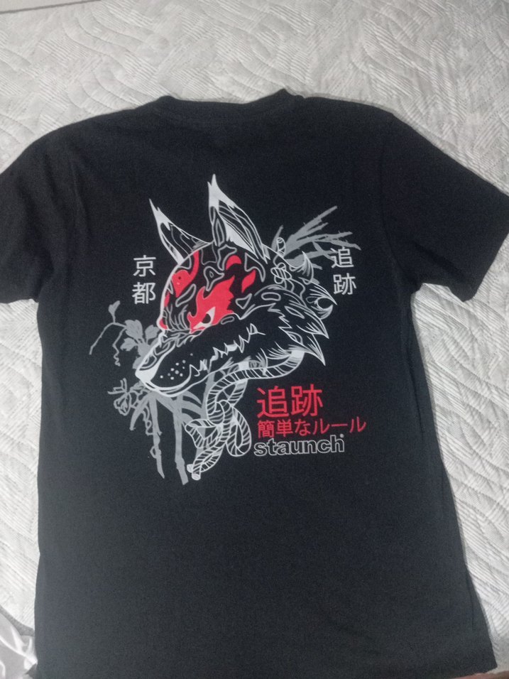 Siyah Baskılı Erkek Tişört - Görsel 3