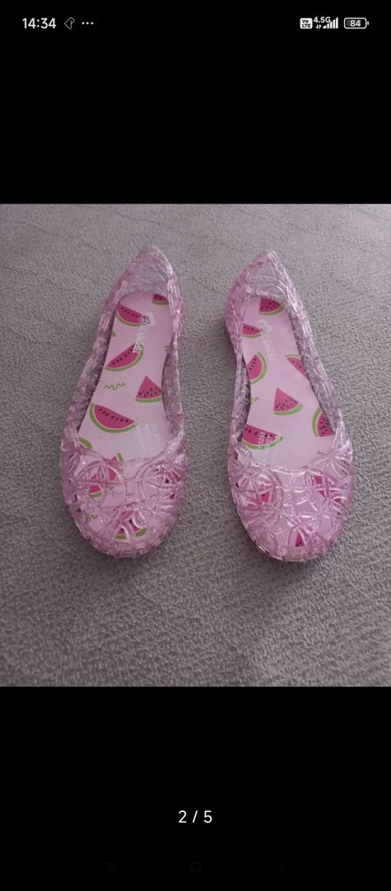 Dantel Detaylı Pembe Kız Çocuk Terlik - Görsel 2