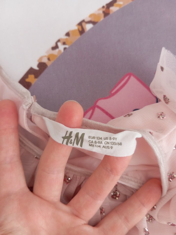 Pembe Nakışlı Fırfırlı Kız Elbisesi - Görsel 3