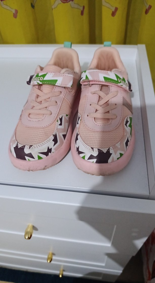Kız Çocuk Pembe Bağcıklı Sneaker - Görsel 3