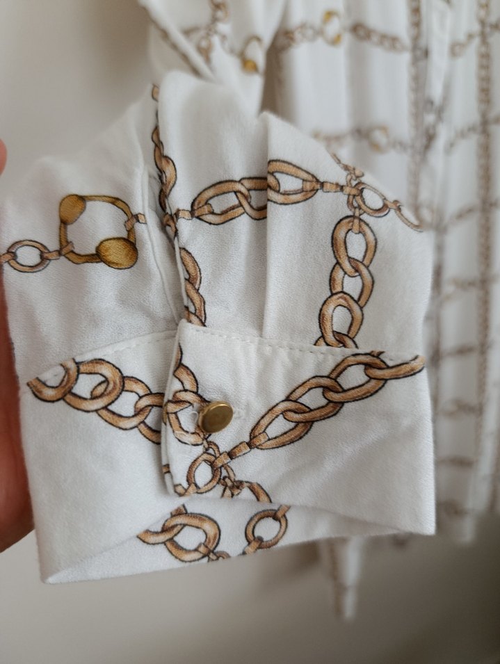 Zincir Detaylı  uzun tunik gömlek - Görsel 2