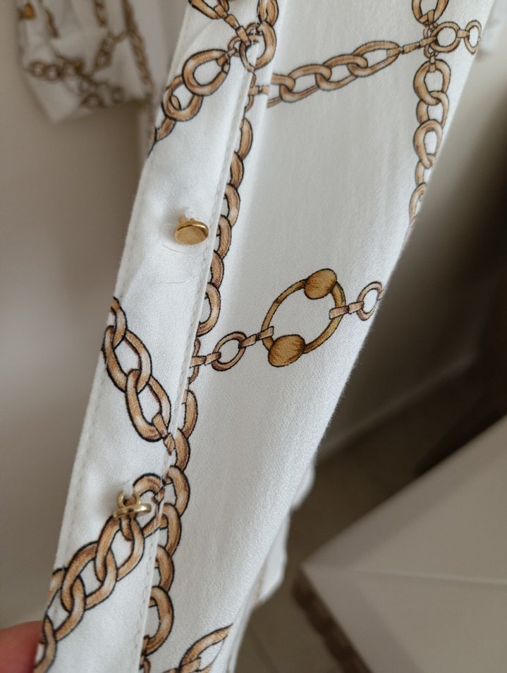 Zincir Detaylı  uzun tunik gömlek - Görsel 4