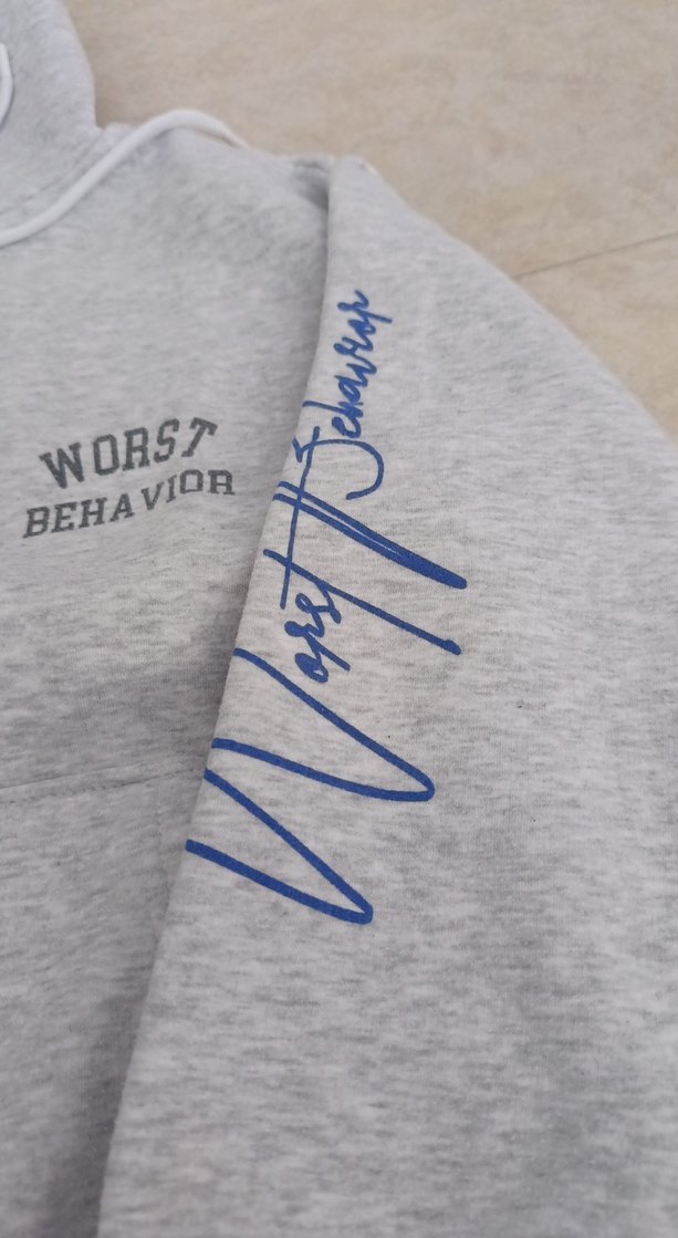 Gri Kapüşonlu Uzun Kollu Sweatshirt - Görsel 2