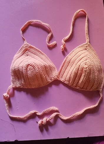 Örme bikini üstü 