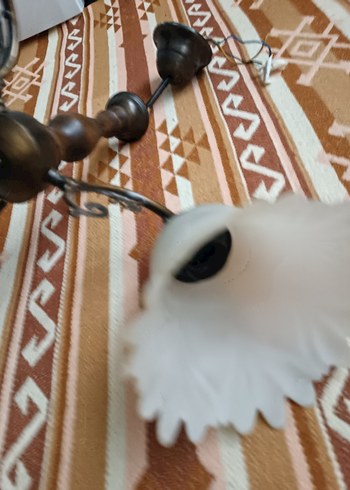 antika pirinç avize - Görsel 4