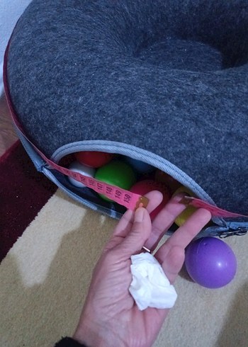 kedi yatağı donut - Görsel 11