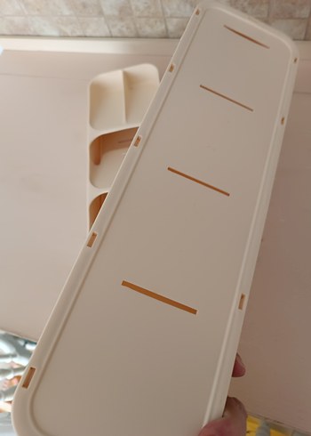 Bej Çok Bölmeli Çatal Kaşık bıçak düzenleyici - Görsel 4