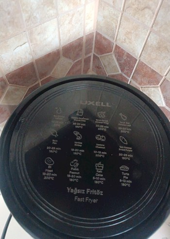 Yağsız Sıcak Hava Fritözü Siyah airfray - Görsel 9