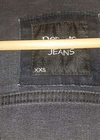 Lacivert Kot Ceket Düğmeli ve Uzun Kollu - Görsel 2